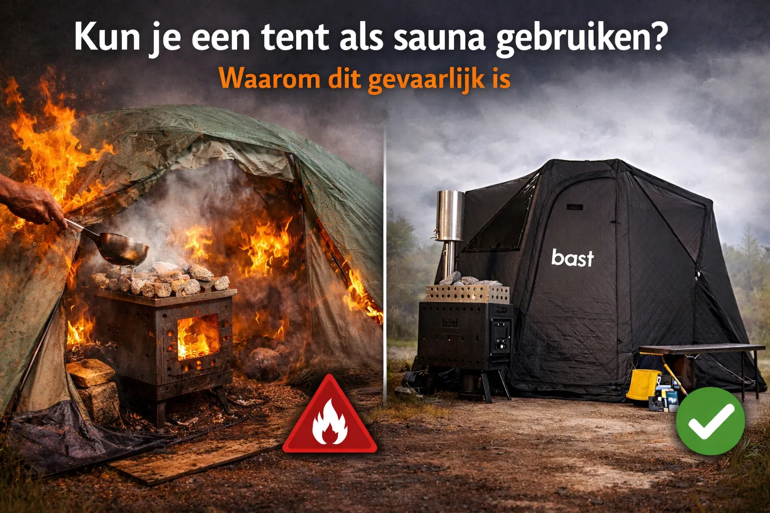 Kun je een tent als sauna gebruiken?